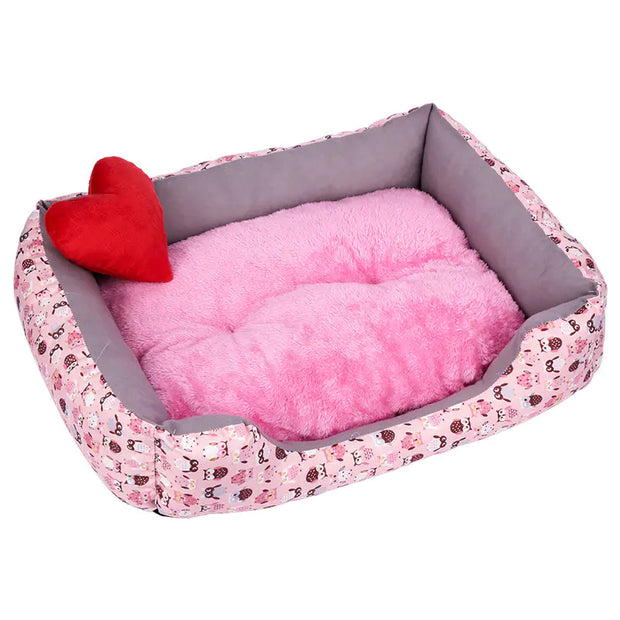 Thickened Winter Pet Bed – Soft, Warm Comfort for Small & Medium Pets