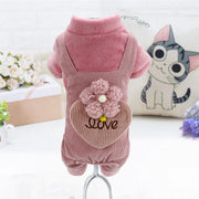 Teddy, Bichon & Pomeranian Plush Cotton Coat – Soft, Warm & Adorable