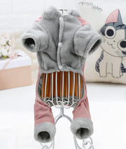Teddy, Bichon & Pomeranian Plush Cotton Coat – Soft, Warm & Adorable