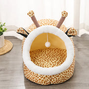 Big Mouth Cat Bed – Semi-Enclosed, Removable & Washable