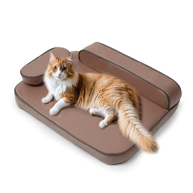 Air-Leather Dog & Cat Bed – Waterproof Luxury Comfort for Small Dogs