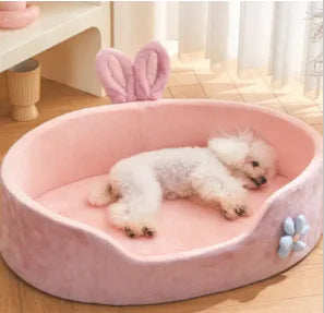 Washable Plush Dog Bed – Soft Comfort for Small to Large Pets