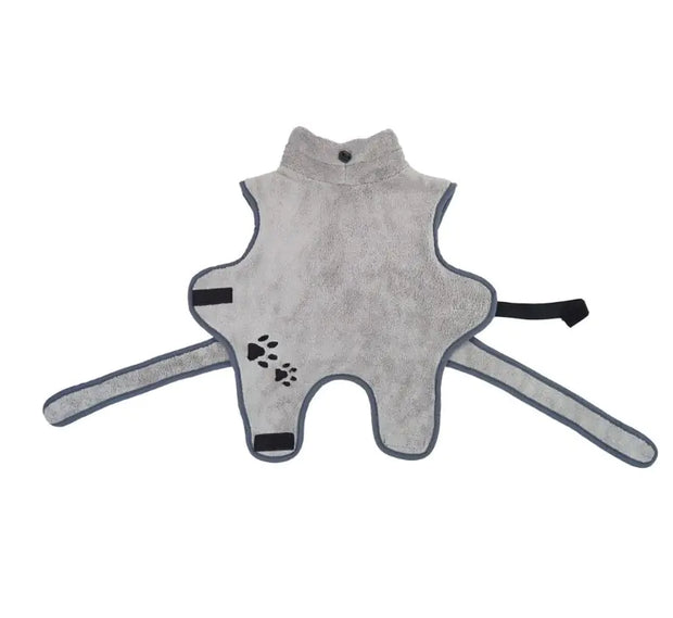 Soft Absorbent Coral Fleece Pet Bathrobe – Cozy Pajamas for Dogs & Cats