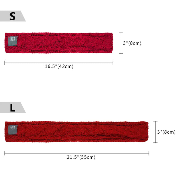 Thick Warm Scarf for Dogs – Cute Woolen Pet Scarf with Bow Tie