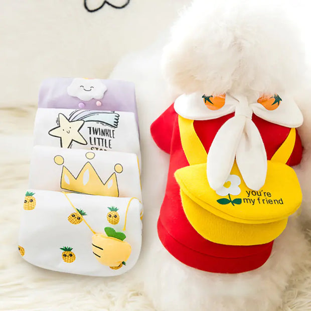 Cute Cartoon Pet Sweater – Cozy Autumn & Winter Clothes for Dogs & Cats