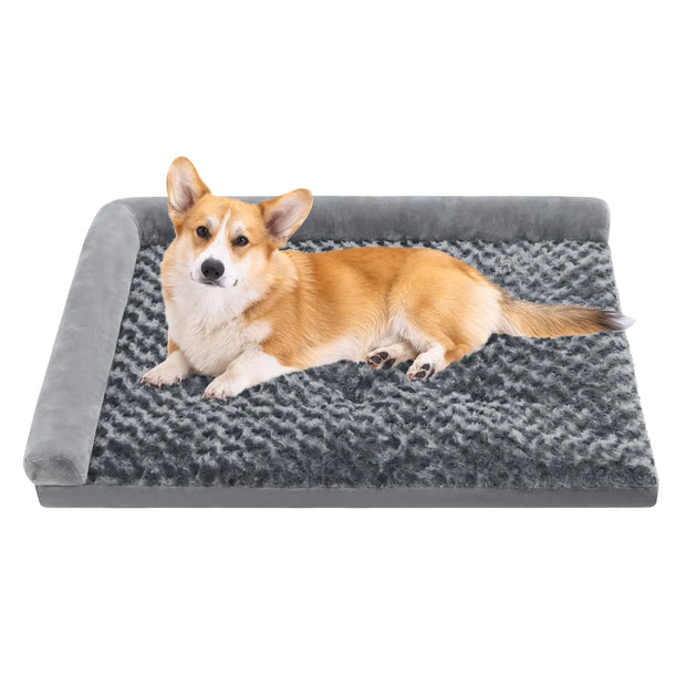 Washable Dog Bed for Small Dogs & Cats – Soft Plush Sofa Design