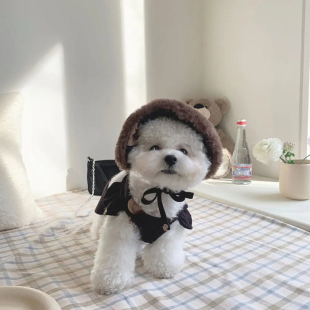 Cute Bear Suspender Skirt for Dogs – Adorable Style, Everyday Comfort