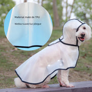 TPU Dog Raincoat – Transparent Waterproof Coat