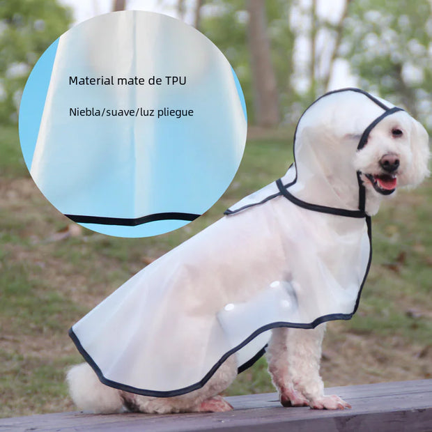 TPU Dog Raincoat – Transparent Waterproof Coat