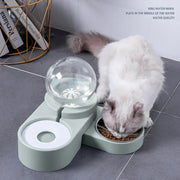 Automatic Pet Feeder & Water Fountain – 1.8L Dual Bowl Design