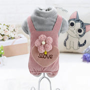 Teddy, Bichon & Pomeranian Plush Cotton Coat – Soft, Warm & Adorable