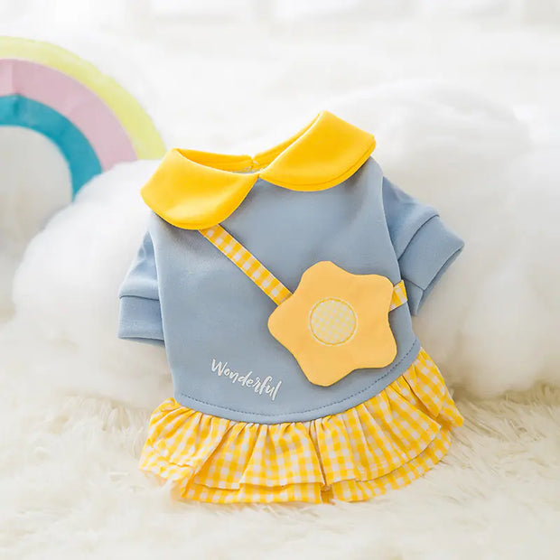 Cute Cartoon Pet Sweater – Cozy Autumn & Winter Clothes for Dogs & Cats