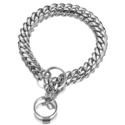 14mm Stainless Steel Dog Chain Collar – Titanium P Chain Leash